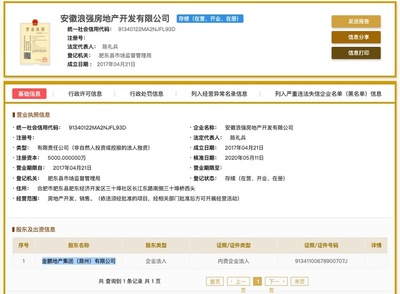 金鵬地產旗下肥東瓏璟臺項目事故死1人遭合肥住建局通報